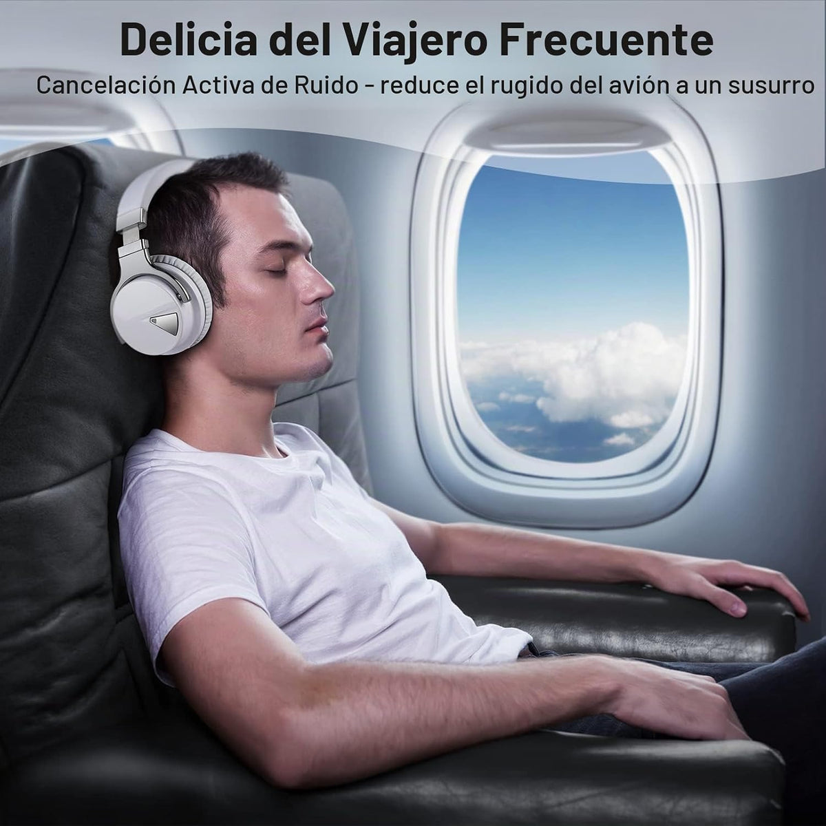 Silensys E7 Auriculares con cancelación activa de ruido Bluetooth c...