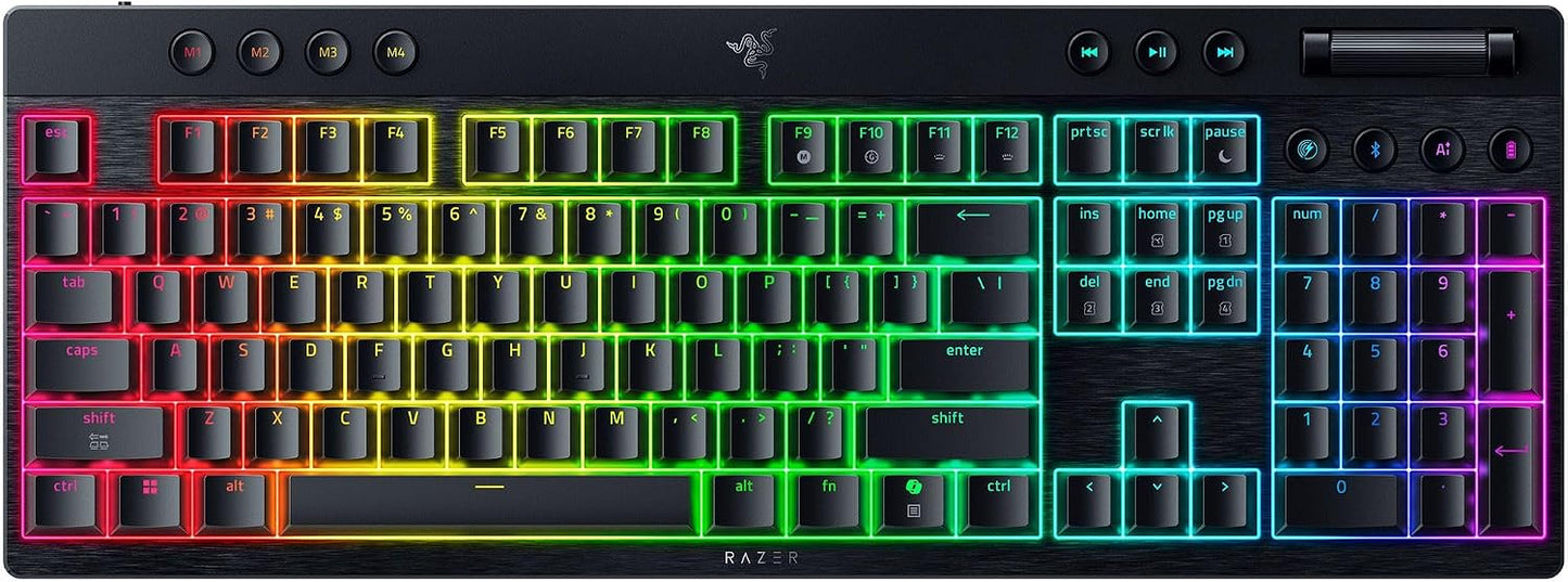Razer BlackWidow V4 Teclado inalámbrico para juegos HyperSpeed de p...