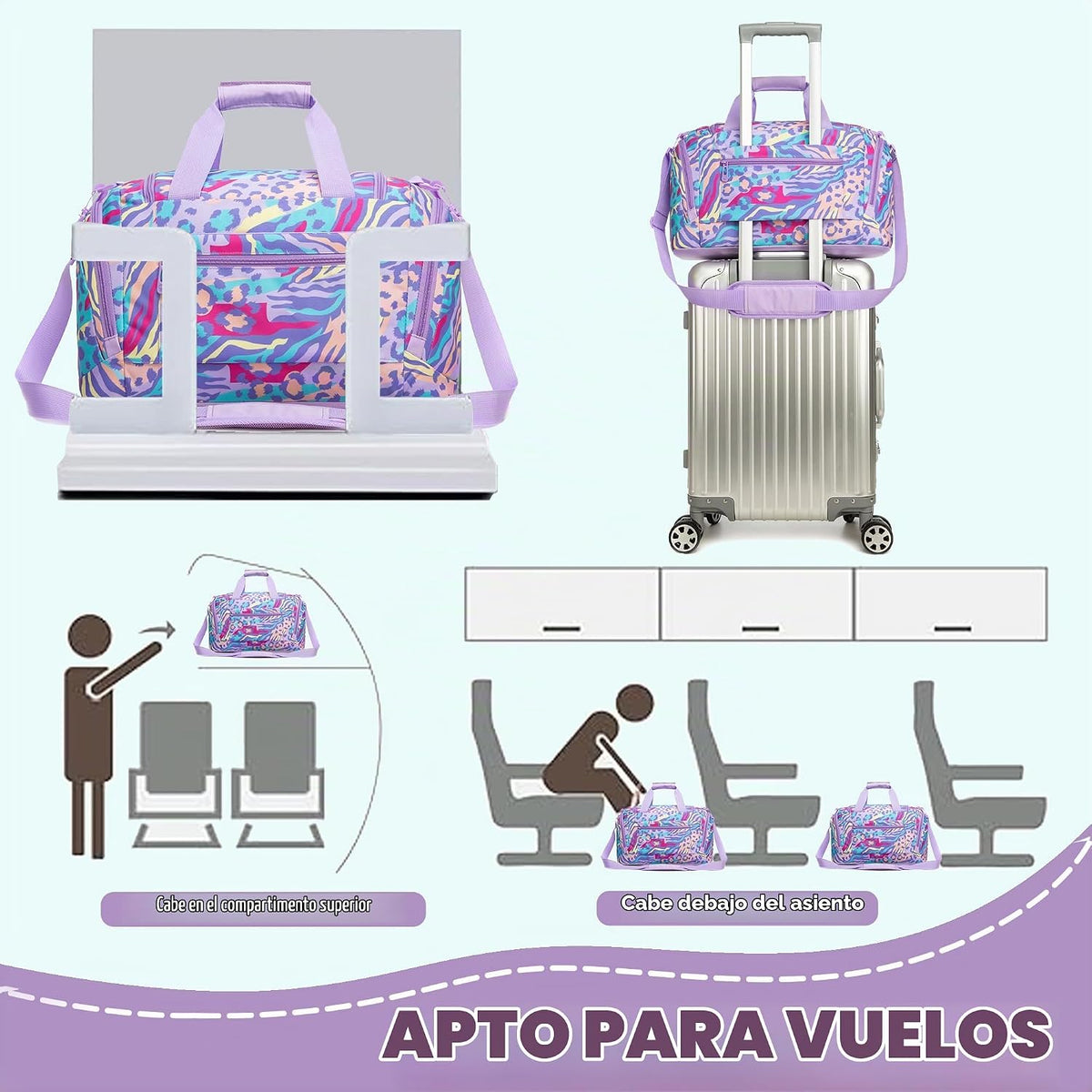 Esteemly Juego de equipaje de mano para niños grandes y mujeres, ma...