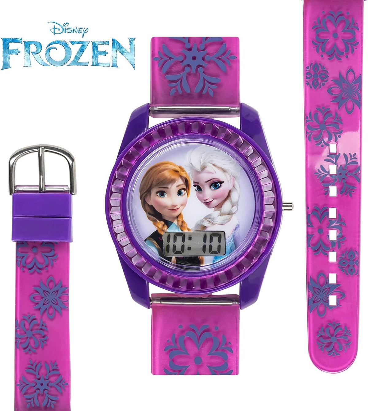 Accutime - Reloj de pulsera de cuarzo digital de Frozen, con pantal...