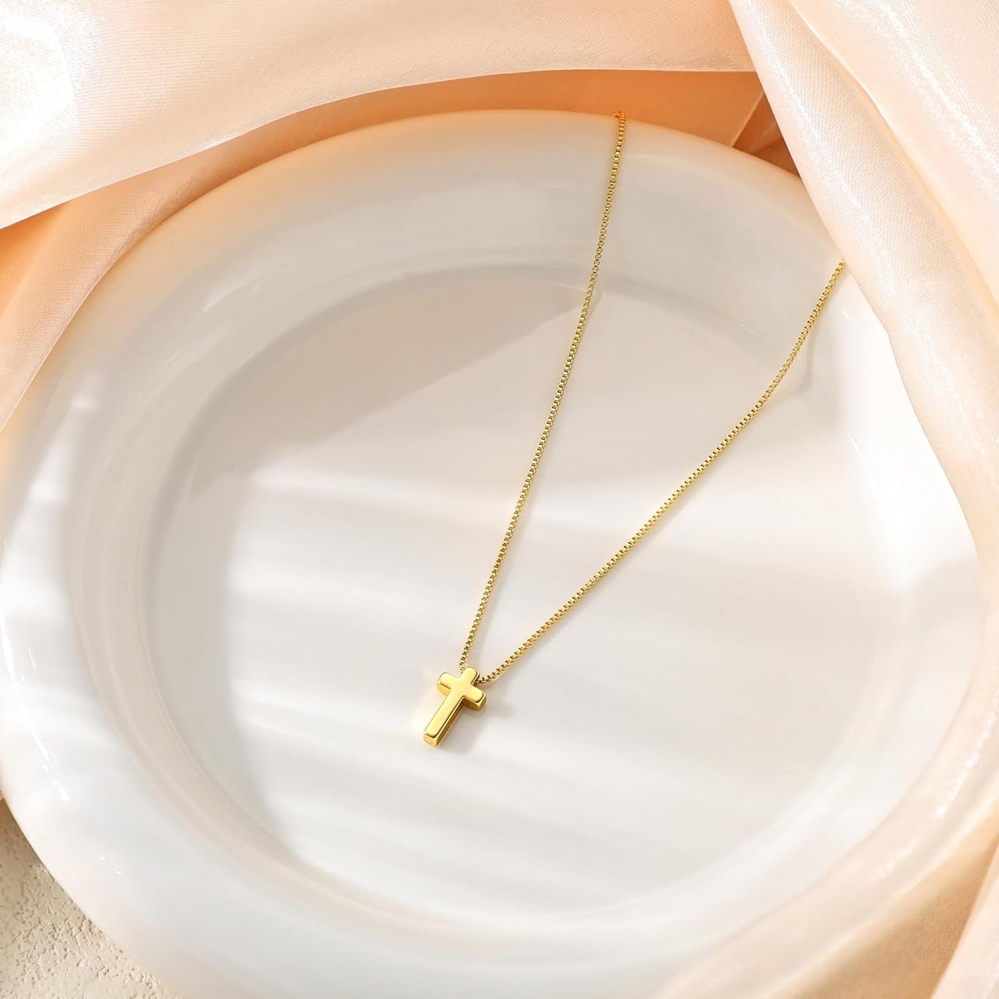 Carffordo - Collares chapados en oro para mujer, delicados collares...