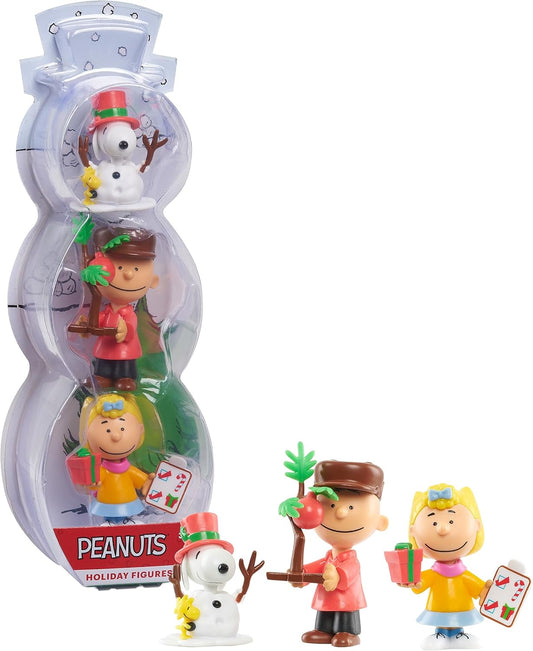 Peanuts Just Play - Juego de figuras de 3 piezas, incluye personaje...