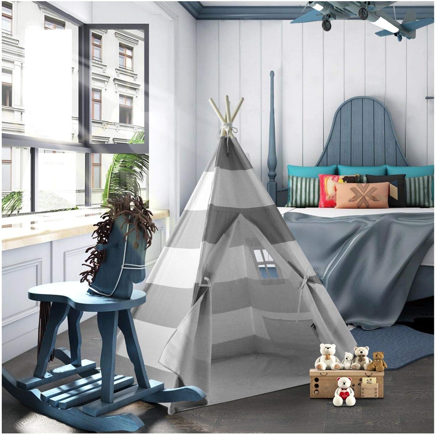 Tienda de campaña tipi para niños y niños, tienda de campaña de int...