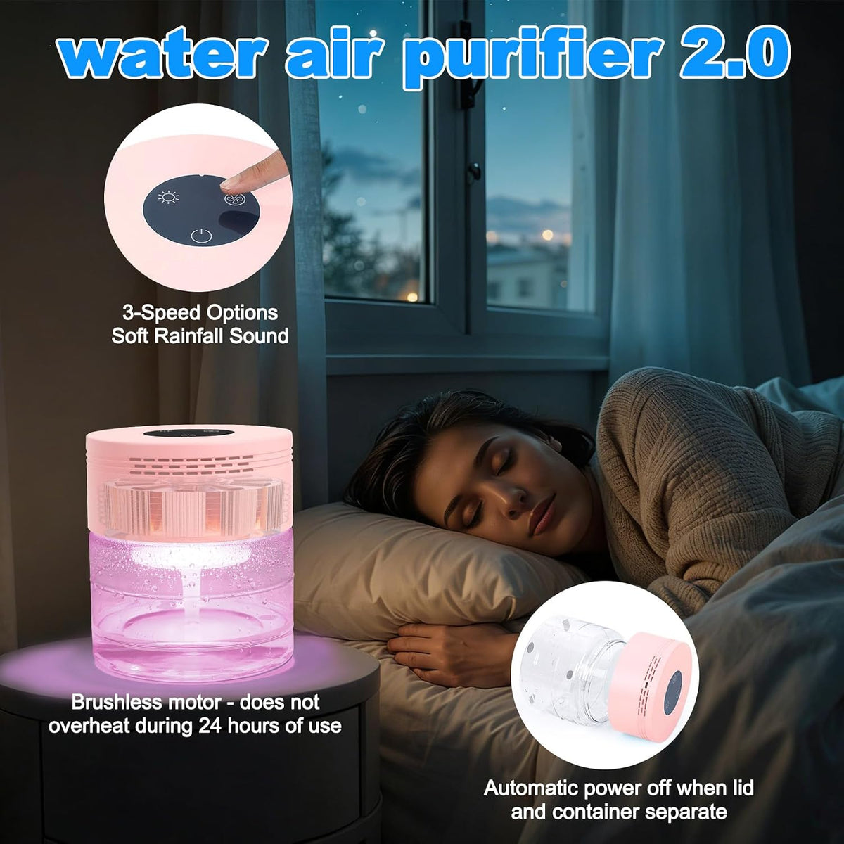 Purificadores de aire de agua para el hogar, purificadores de aire...