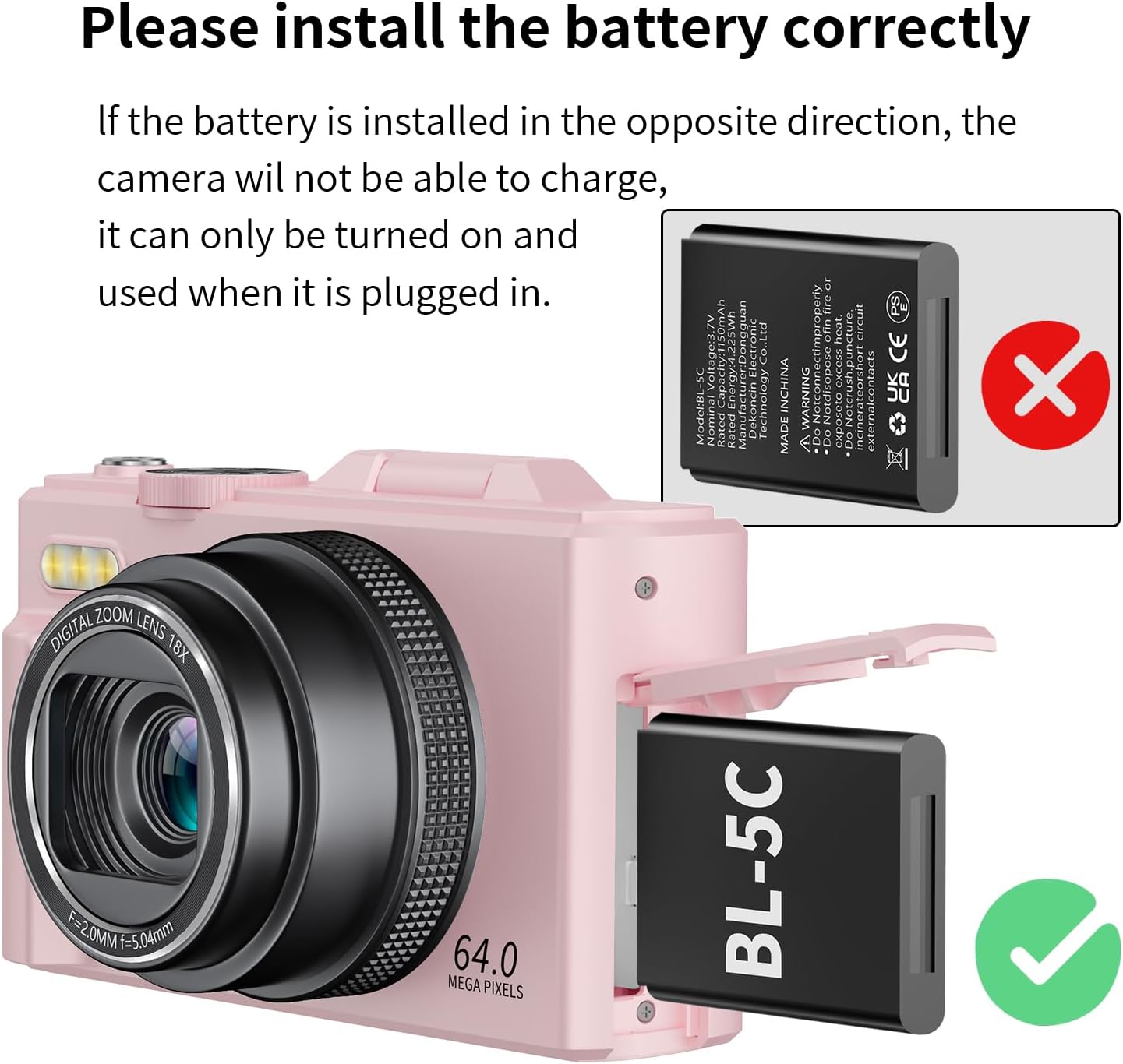 VJIANGER Cámara digital 4K, cámara de vlogging con pantalla abatibl...