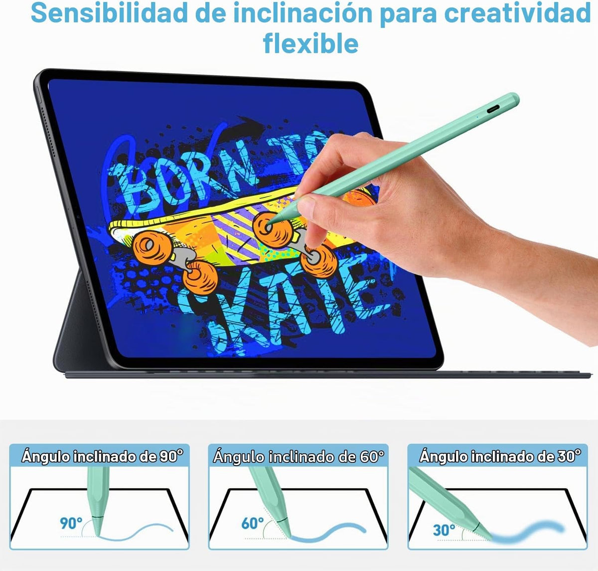 BLEBLE Lápiz óptico para iPad 2018-2026, lápiz de carga rápida para...
