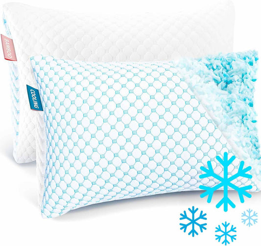 Nestl Juego de 2 almohadas refrescantes para dormir, conjunto de 2...