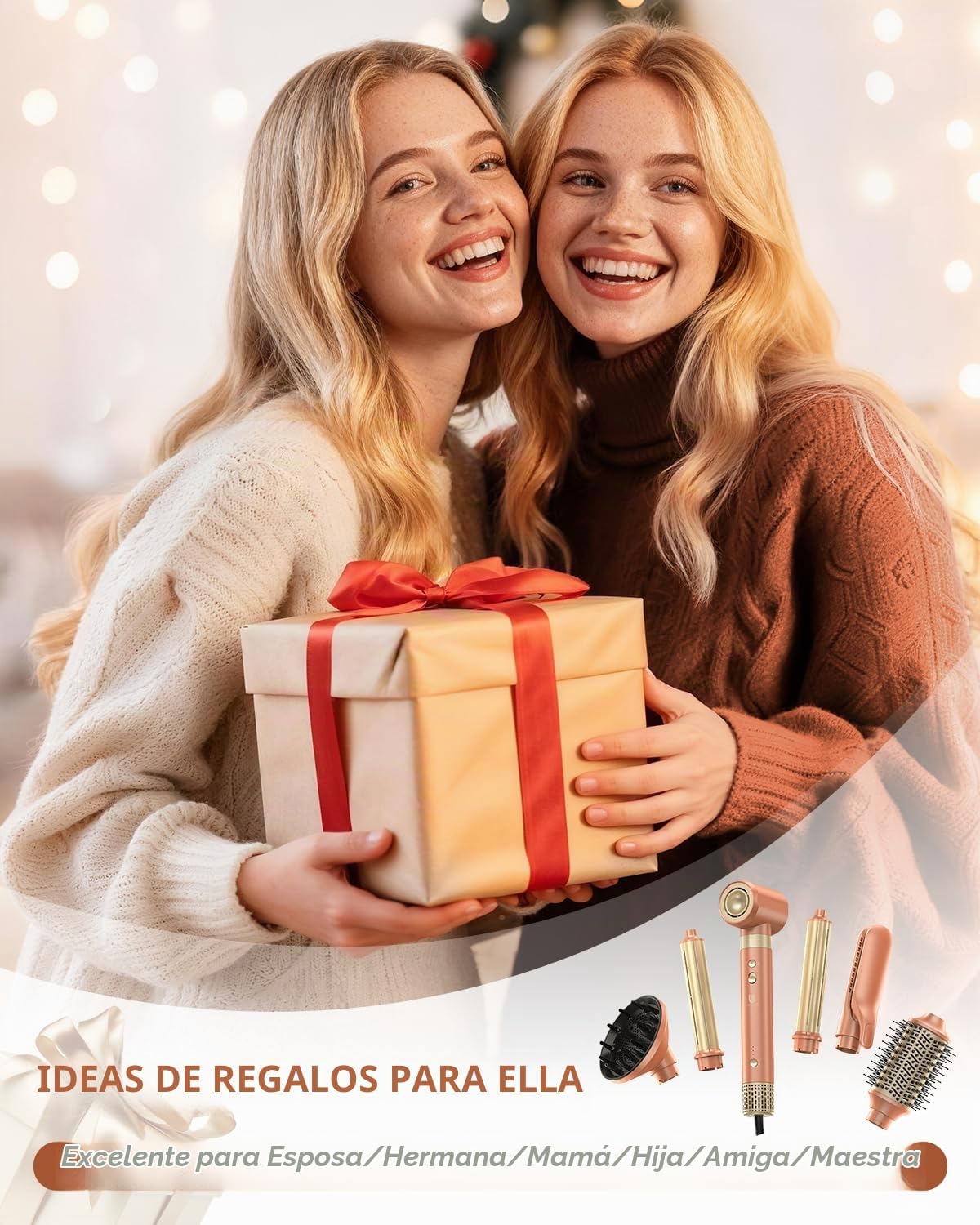 Estilizador de aire caliente de 6 en 1 de webeauty [Doble voltaje],...