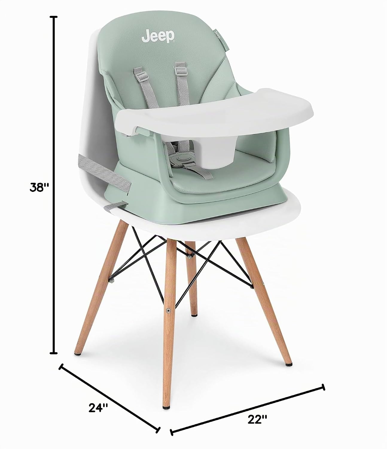Silla alta Jeep Milestone 6-en-1 de Delta Children - Silla alta se...