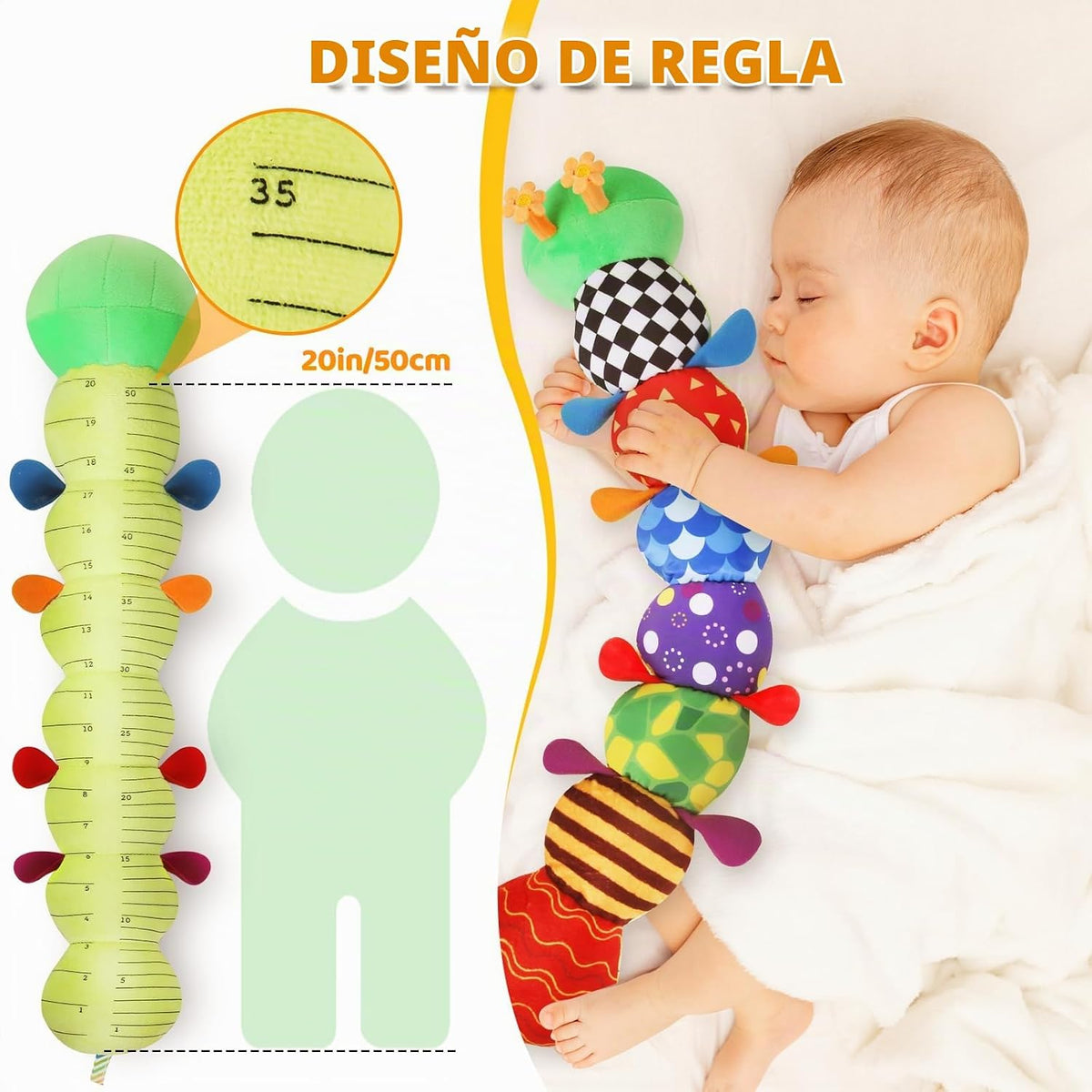KMUYSL Juguetes para bebés de 0-6 y 6-12 meses, juguete sensorial c...
