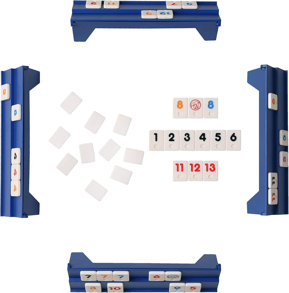 Point Games Juego clásico de mini rummy con 4 exclusivos estantes p...