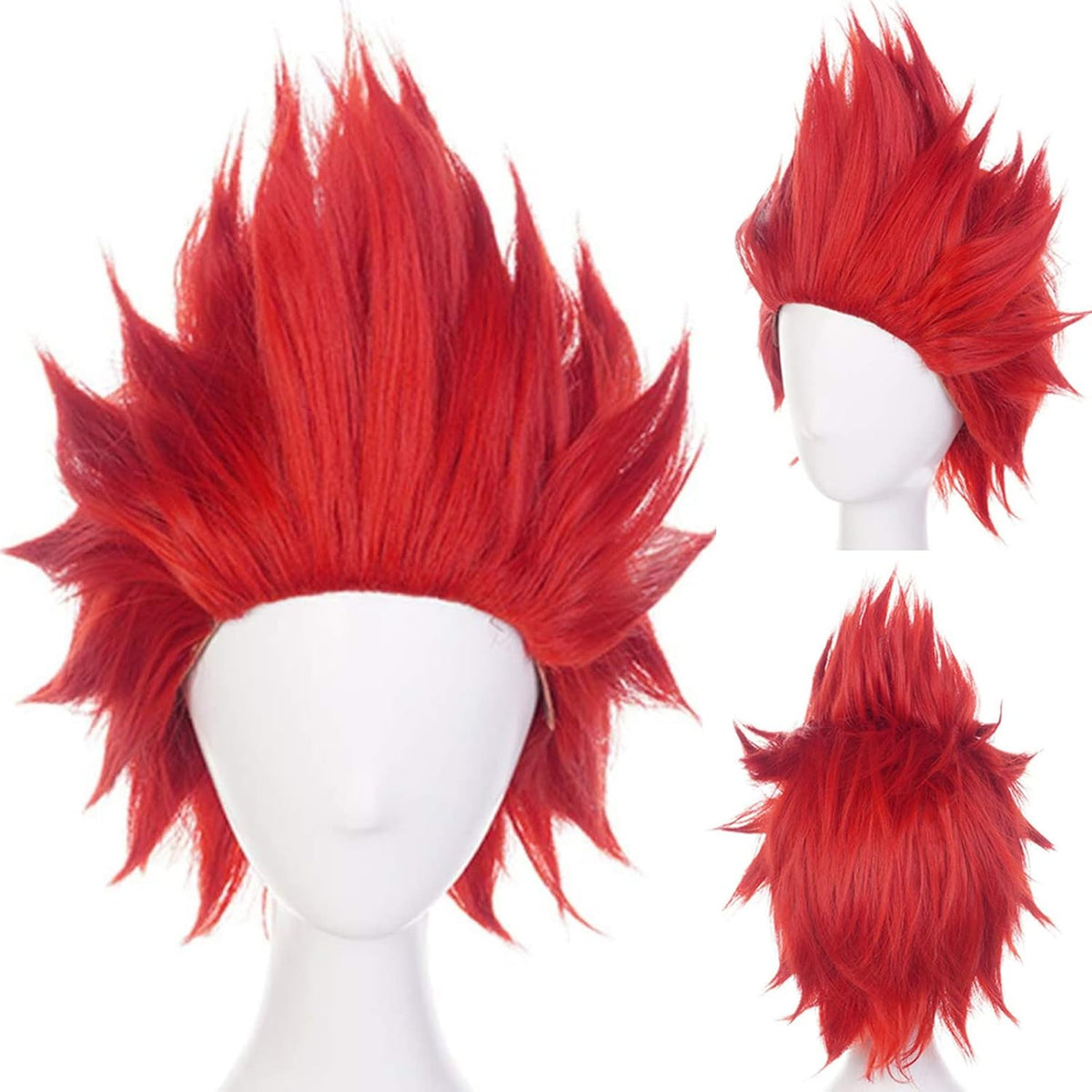 Anogol - Gorra + Peluca azul de cabello lacio para cosplay | + Gorr...