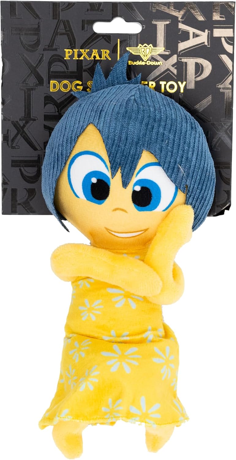 Buckle-Down Disney Pixar Inside Out Joy - Juguete chirriante de pel...