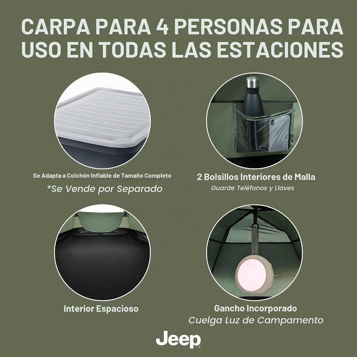 Delta Children - Tienda de campaña instantánea desplegable para 4 p...