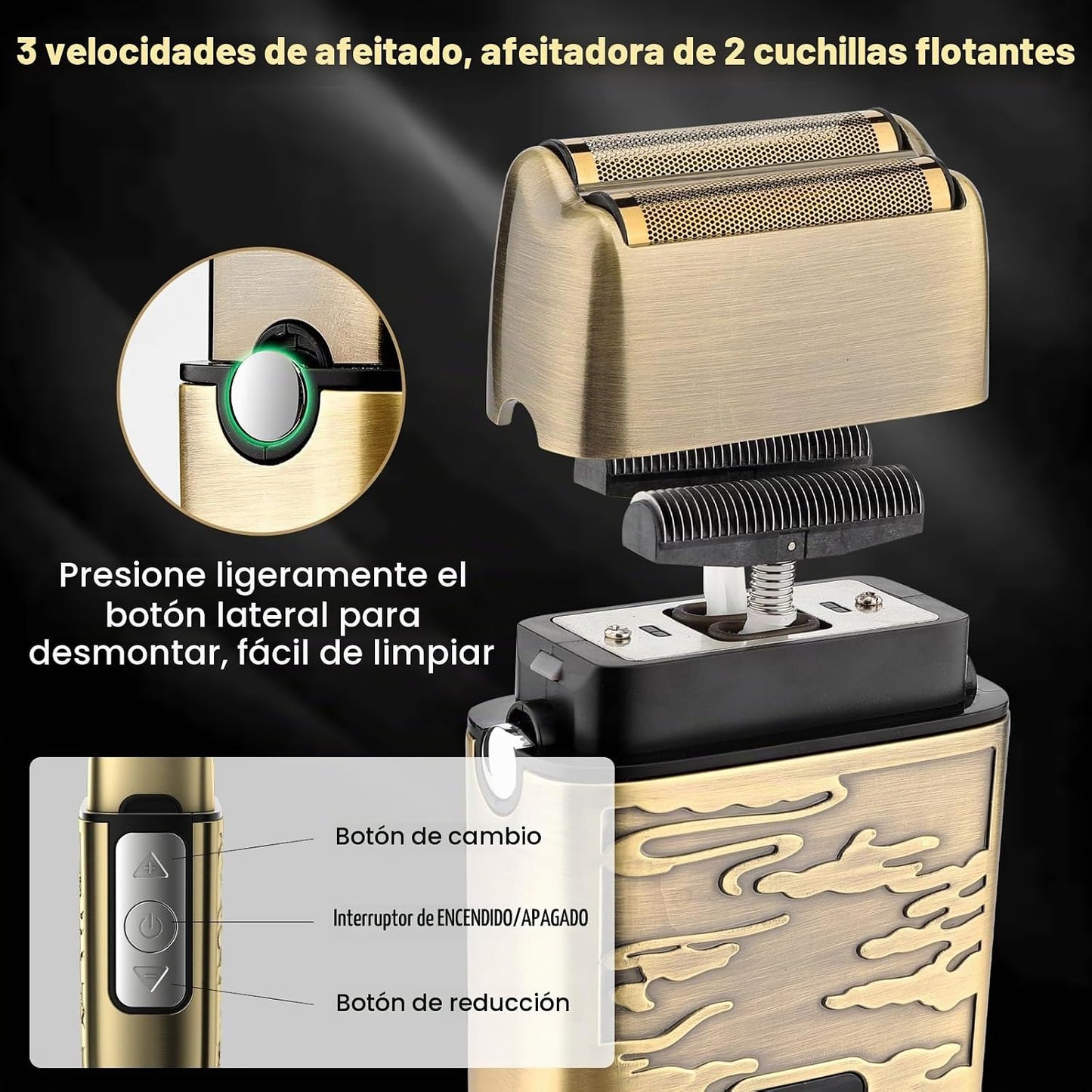 QREEYX Cortadora de pelo para hombre, recortadora de pelo en T, rec...
