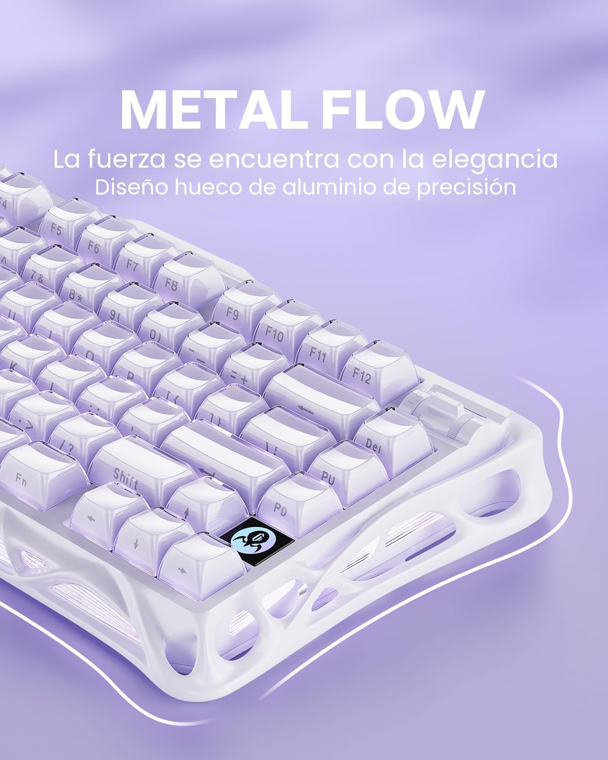 GravaStar Teclado mecánico inalámbrico para juegos Mercury K1 75% c...
