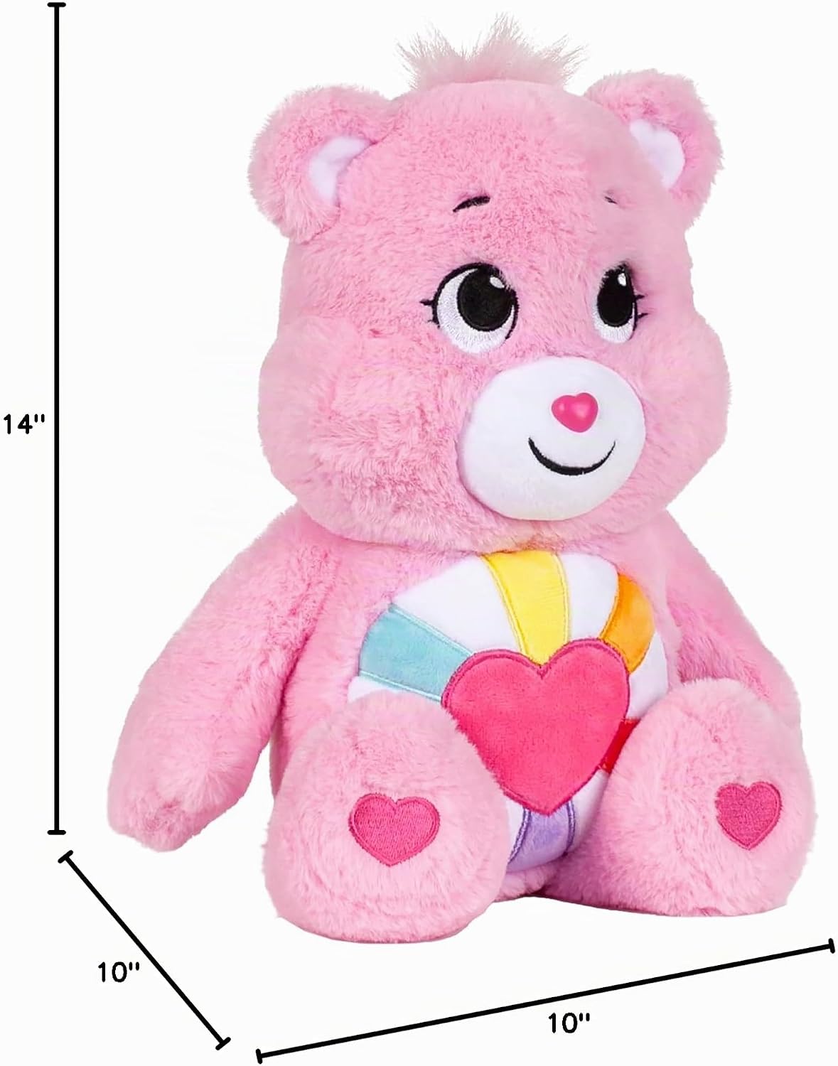 Care Bears Oso de peluche de corazón esperanzador - Tamaño mediano...