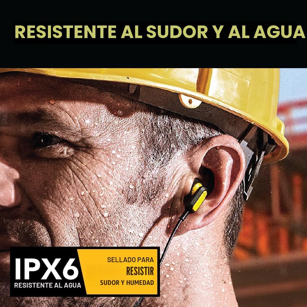 DEWALT Auriculares Bluetooth de Servicio Pesado con Banda para el C...