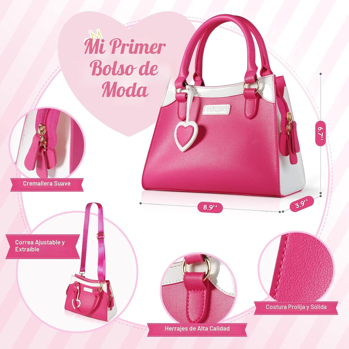 Shemira Bolsa de Juego para Niñas Pequeñas, Juguetes de Princesa de...