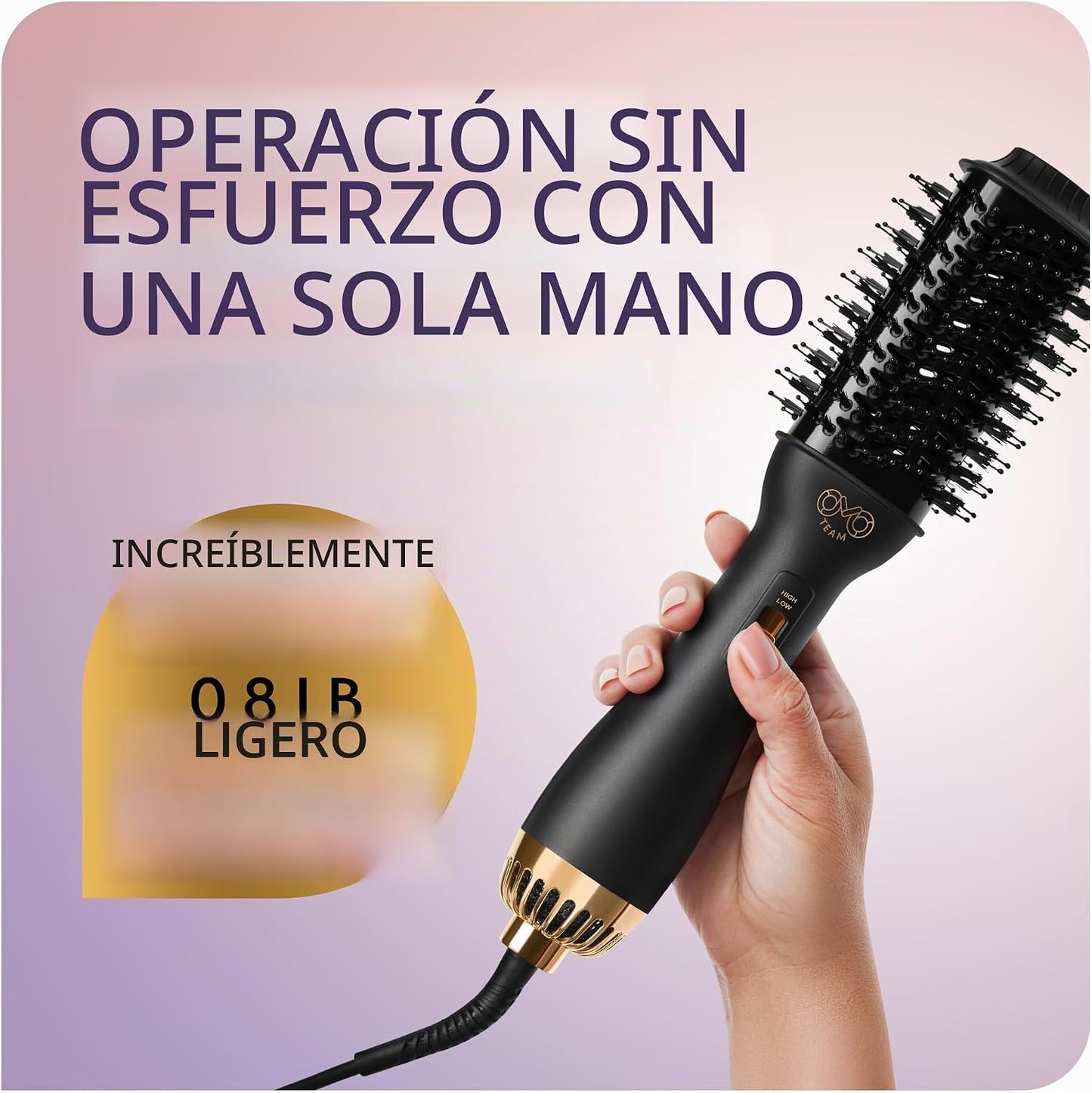 Cepillo secador de pelo manual de doble voltaje, cepillo de aire ca...