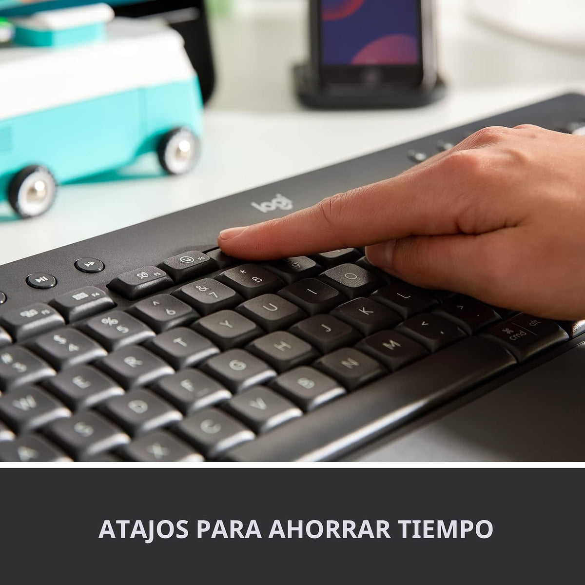 Logitech Teclado inalámbrico Signature K650 Comfort de tamaño compl...