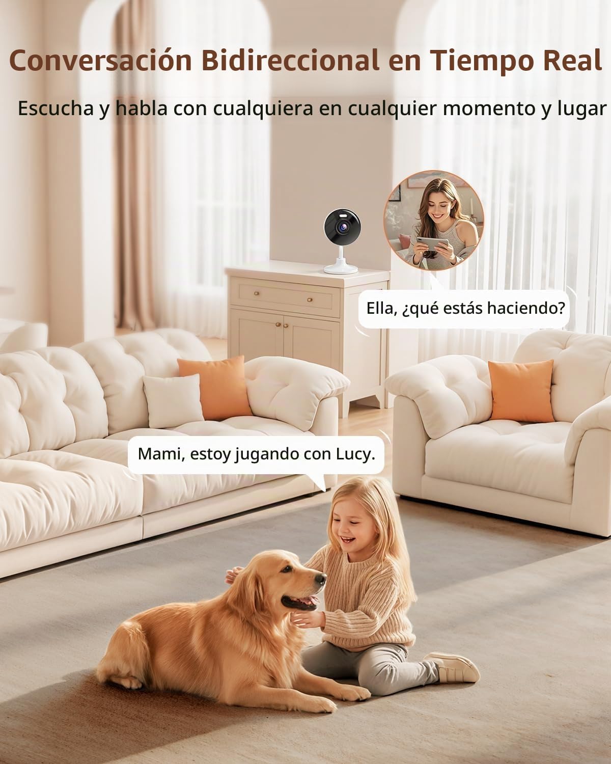Cámaras 2K para seguridad del hogar, cámara de seguridad WiFi 5G y...