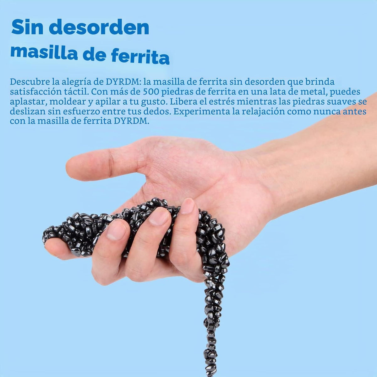 DYRDM Masilla de ferrita 500+ negra, accesorio de escritorio para a...