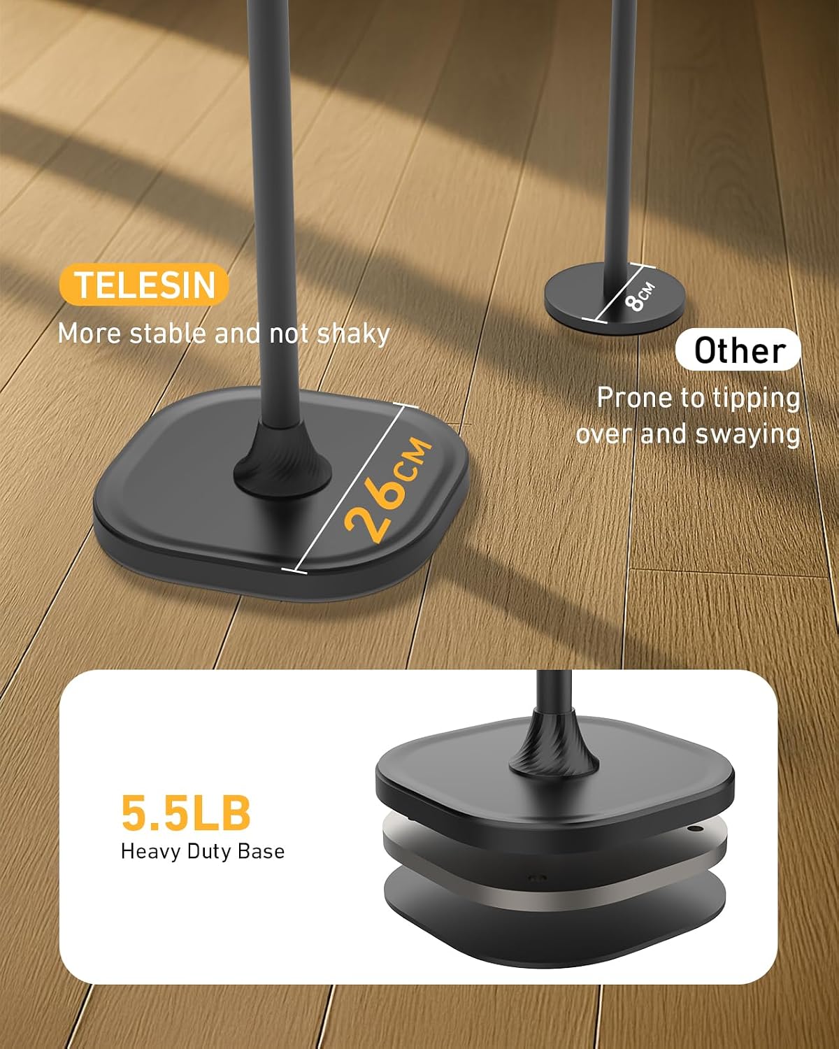 TELESIN ° Soporte magnético para teléfono y tableta, soporte de tel...