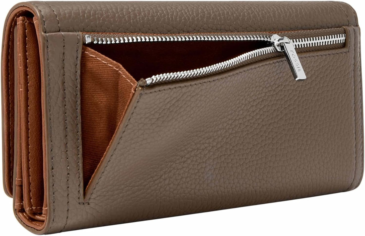 Fossil Cartera Logan de piel con bloqueo RFID para mujer