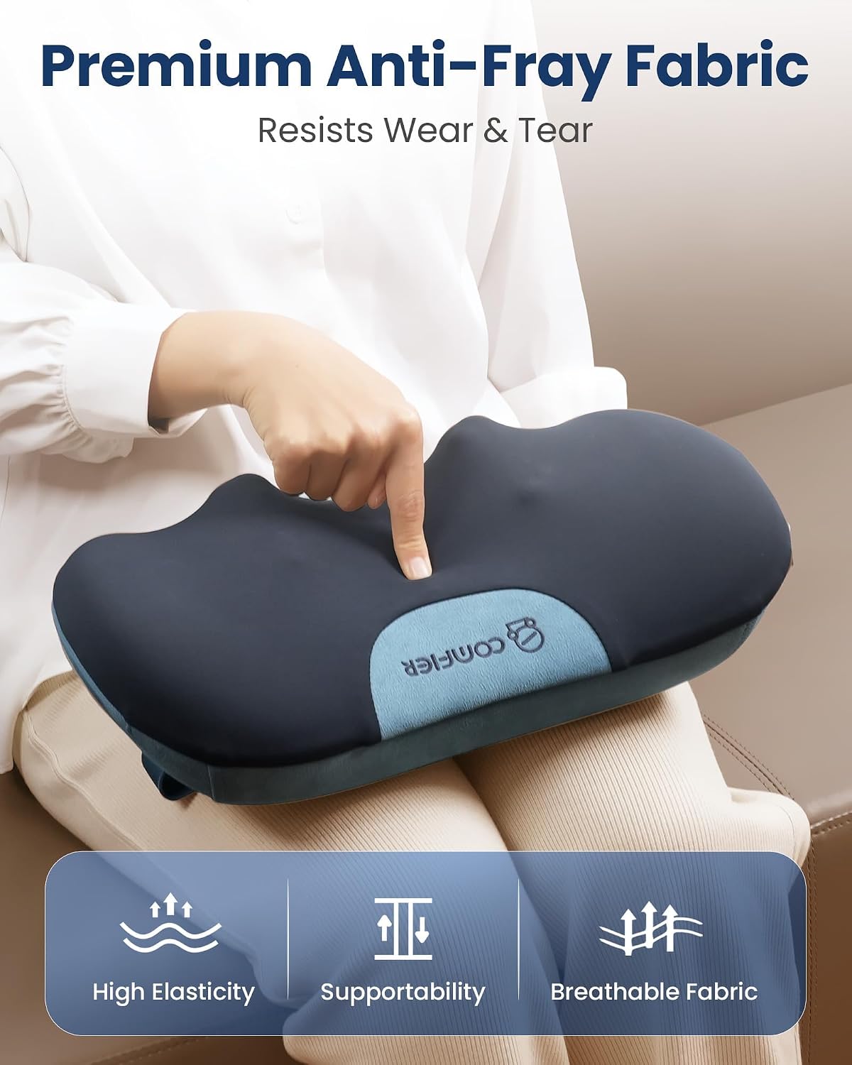 Masajeador Shiatsu inalámbrico de cuello y espalda con calor, amasa...