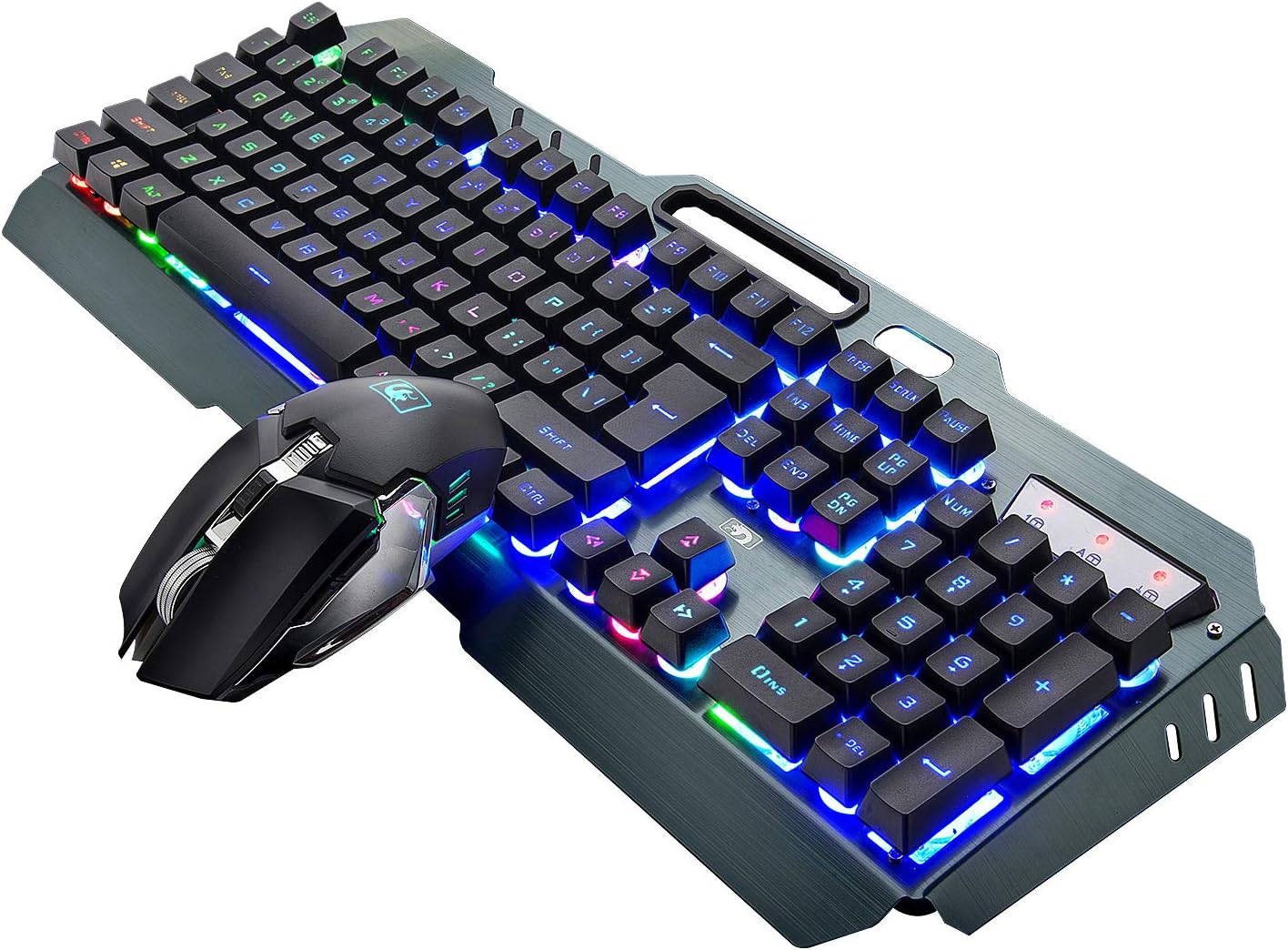 Teclado y ratón recargables, tapa para tecla suspendida.