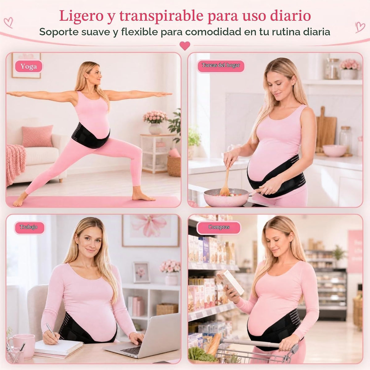 Vive - Banda de apoyo para el vientre de embarazo para mujer, cintu...