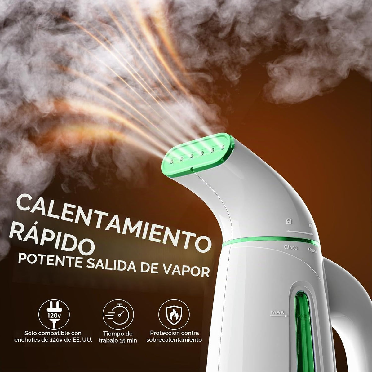 OGHom Vaporizador portátil para ropa, vaporizador portátil para rop...