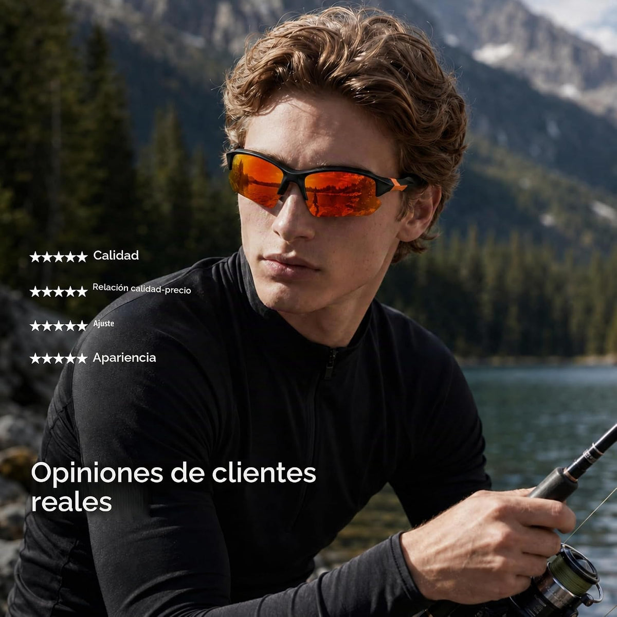 Paquete de 3 gafas de sol deportivas polarizadas para hombre, gafas...