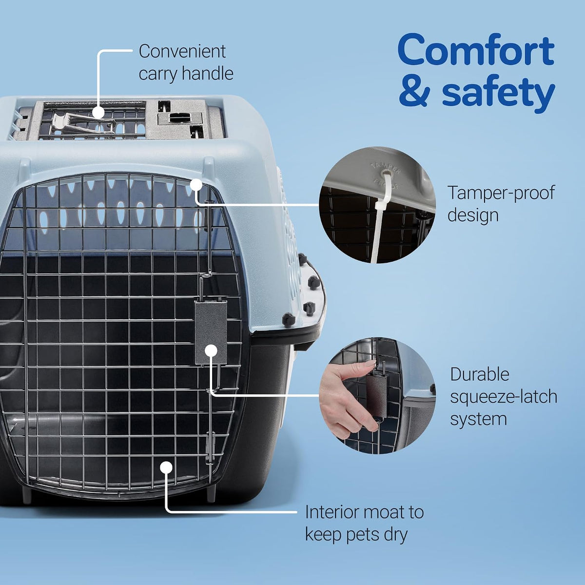 Petmate Caseta para mascotas de 24 pulgadas con carga superior de d...