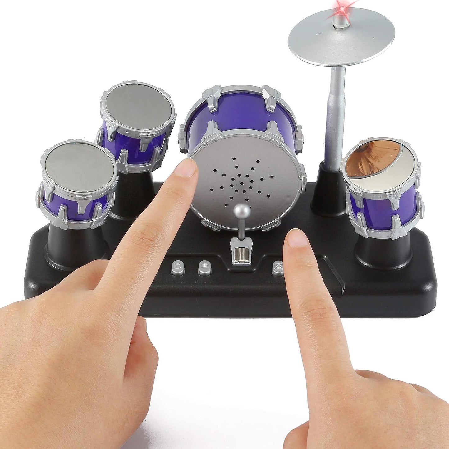 Juego de Tambor de Dedo Electrónico Mini Desktop Pequeño Juego de N...