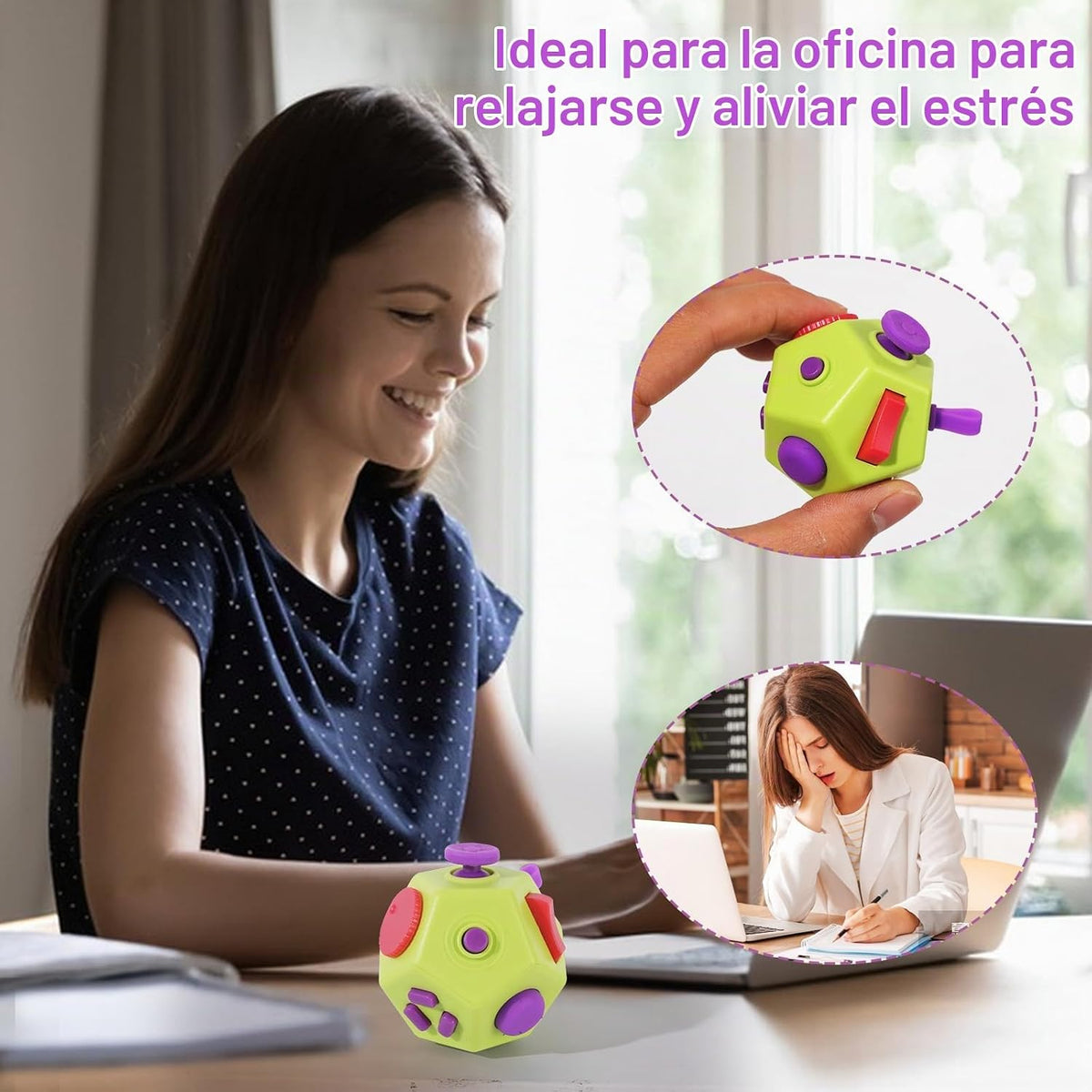 UOOEFUN Mini Cubos de Dedos, Juguetes Fidget Geniales para Niños y...