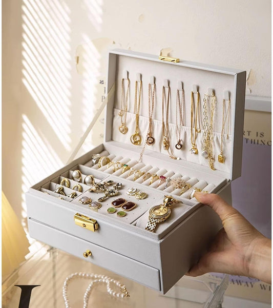 GUOER Caja de Joyas para Mujer Niña Esposa - Grande Organizador de...