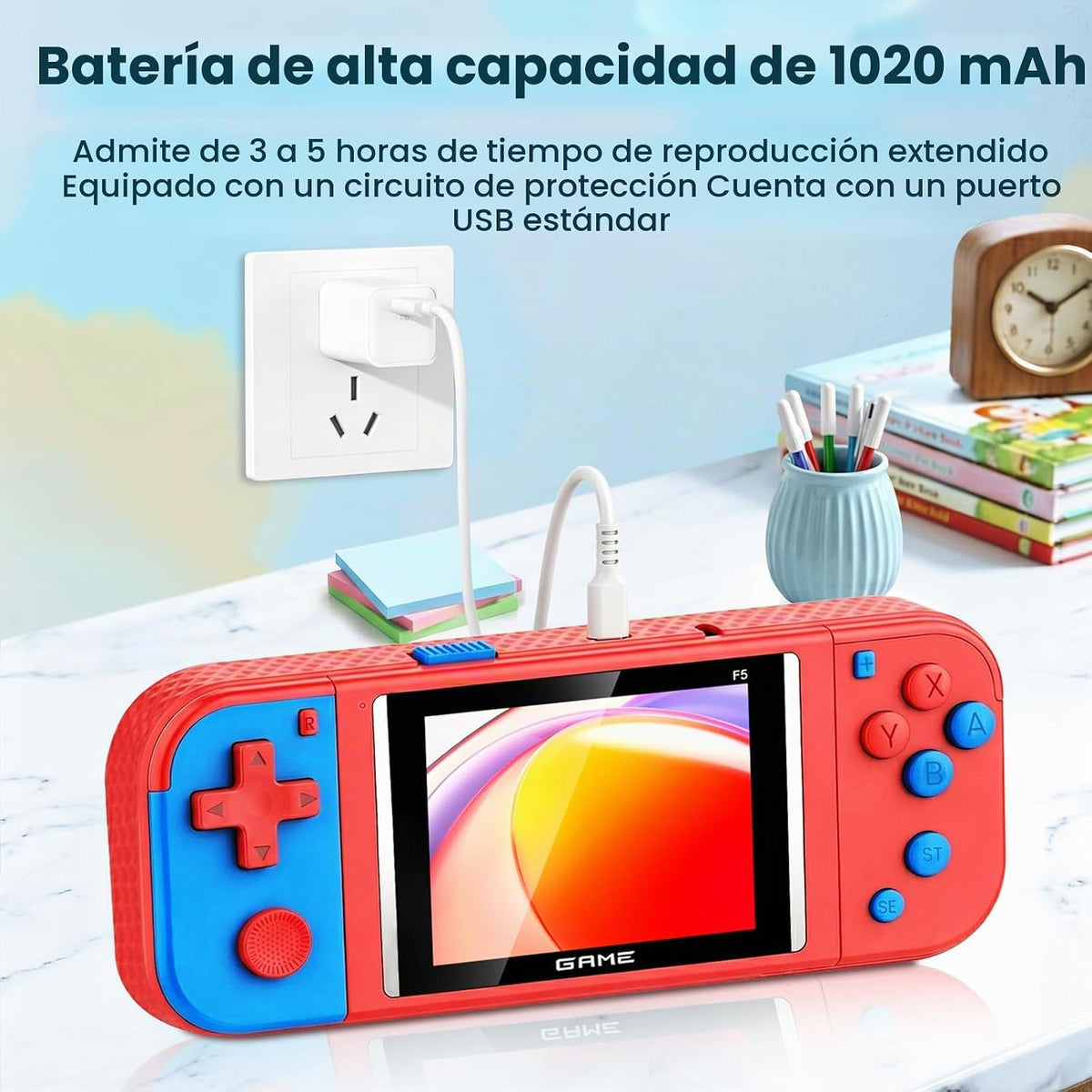 Juegos de mano para niños: 288 videojuegos retro, pantalla LCD de 3...