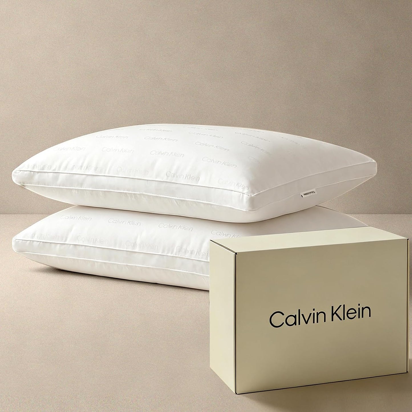Calvin Klein Almohada de hotel de lujo tamaño King Set de 2 plumón...