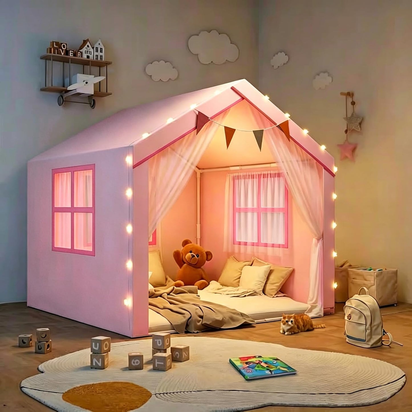 Tienda de campaña para niños, tienda de campaña grande para niños c...