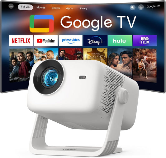【Google TV y 3500ANSI y 4K】Proyector inteligente con WiFi y Bluetoo...
