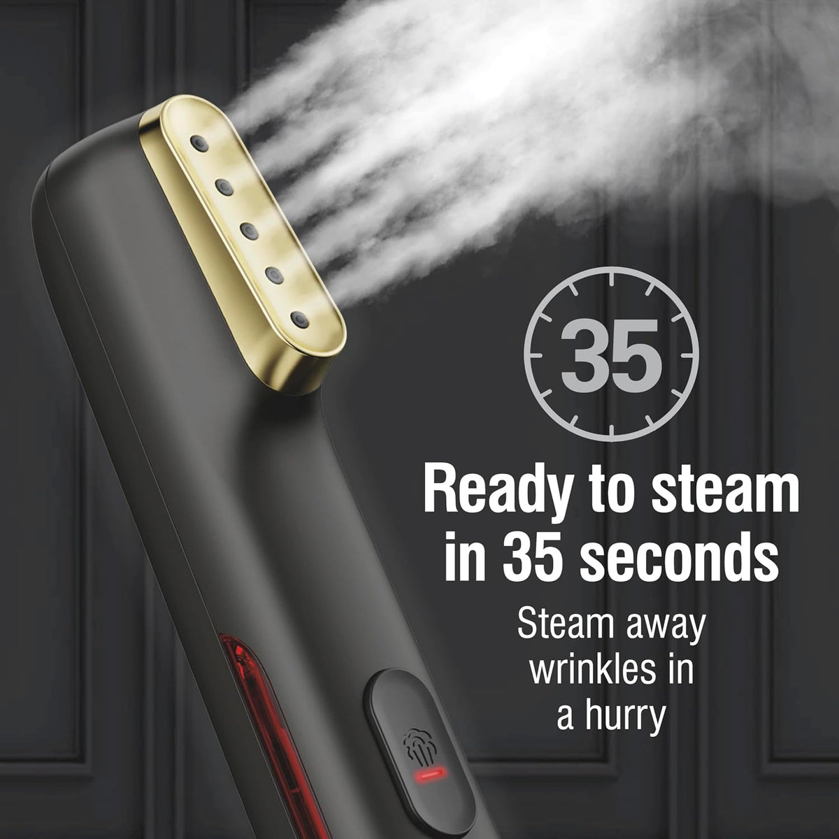 CHI Vapor de mano para ropa, 800 vatios, color negro | Removedor de...