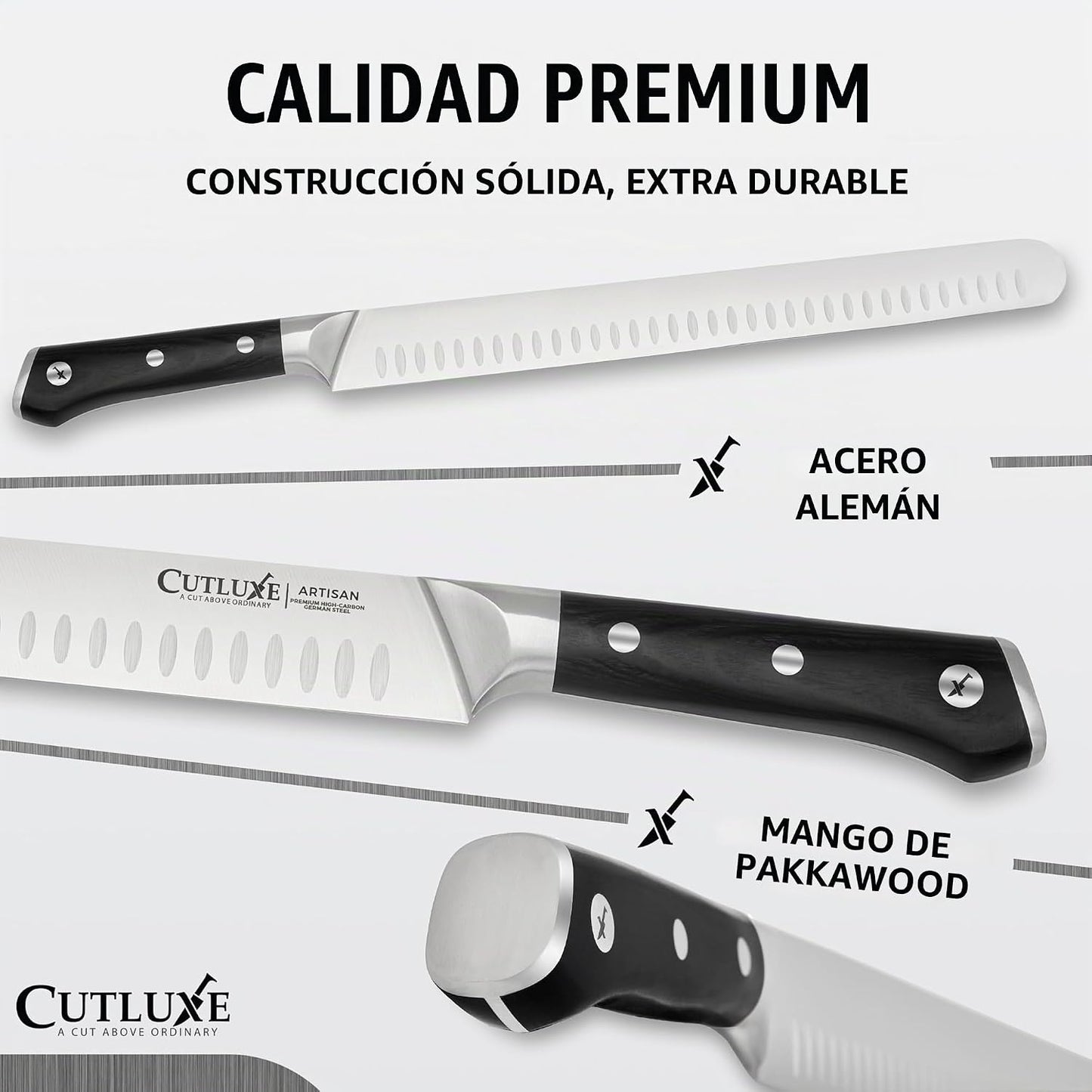 Cutluxe Juego de Cuchillos para Barbacoa \u2013 Cuchillo de pechuga...
