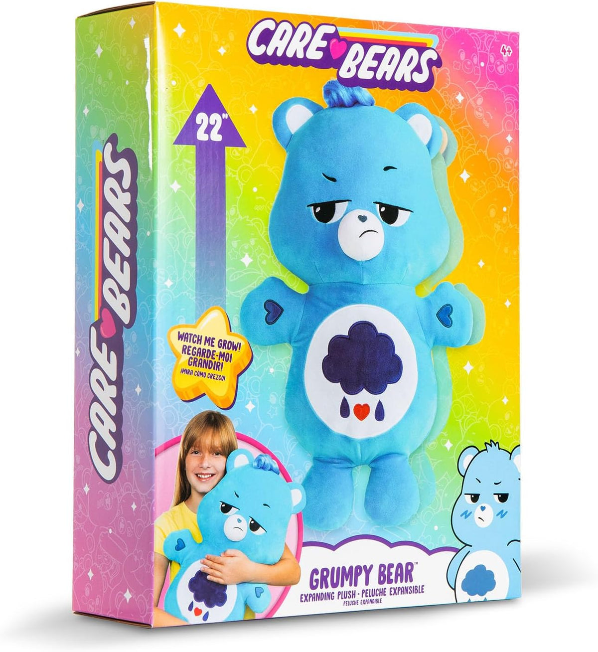 Care Bears Peluche Grumpy Bear de 22 pulgadas, exclusivo de Amazon,...