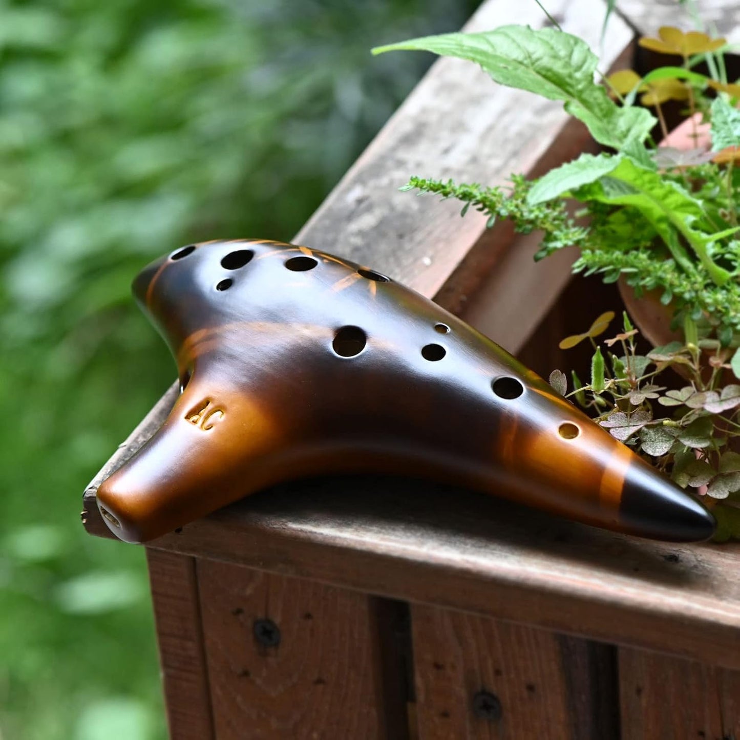 Ocarina, 12 agujeros, Do Alto, ocarinas de cerámica con libro de ca...