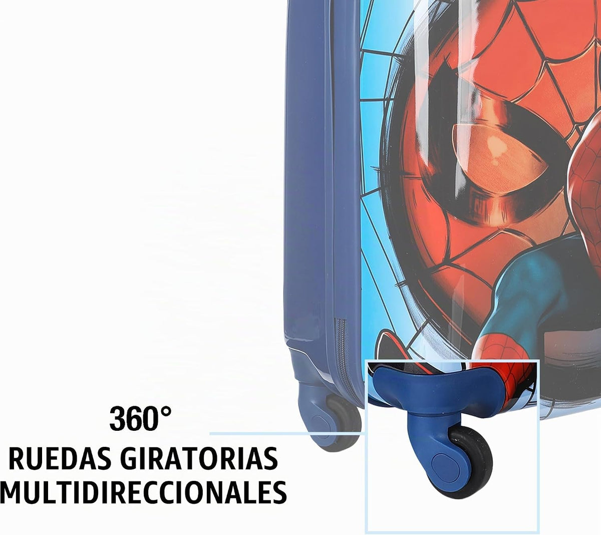 Bioworld Equipaje de mano con ruedas y asa, Personaje clásico de Sp...