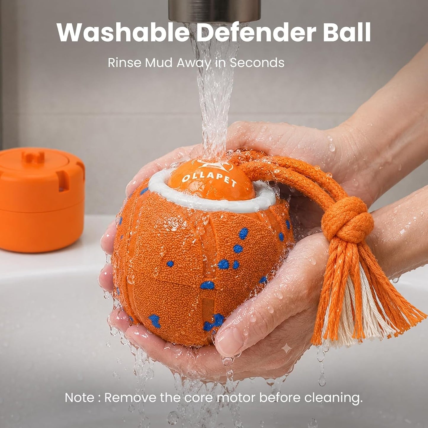 Ollapet Juguetes interactivos inteligentes para perros, bola rodant...