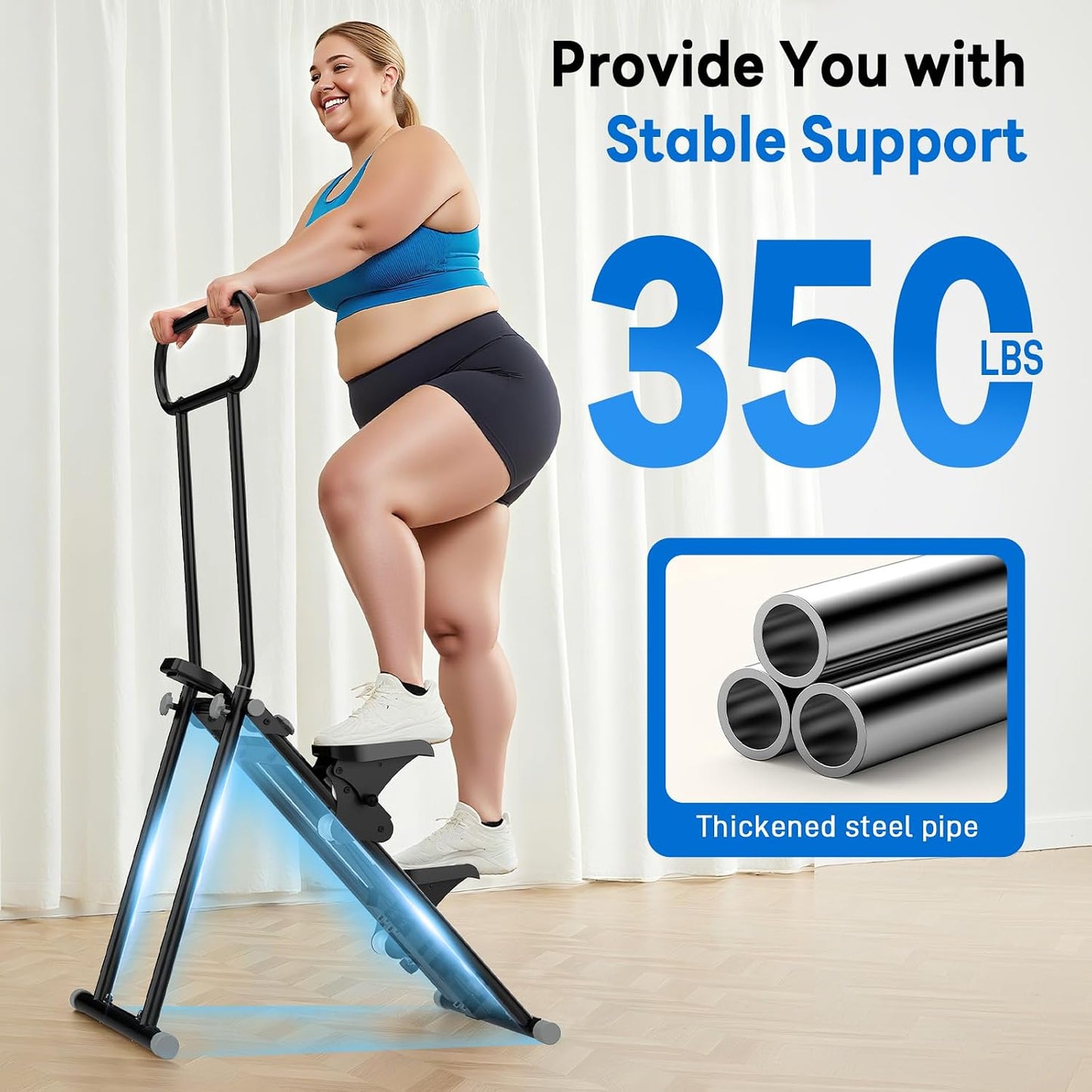 ERGOLIFE - Escalera escalonada con resistencia ajustable de 6 nivel...