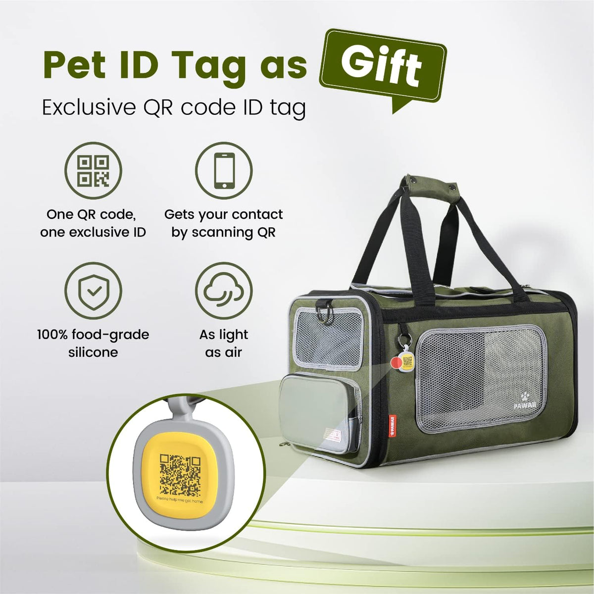 Pawaii Transportador para mascotas, aprobado por la aerolínea TSA,...